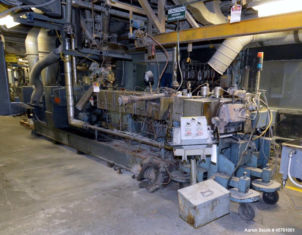 Used Werner & Pfleiderer Twin Screw Pelletizing Line