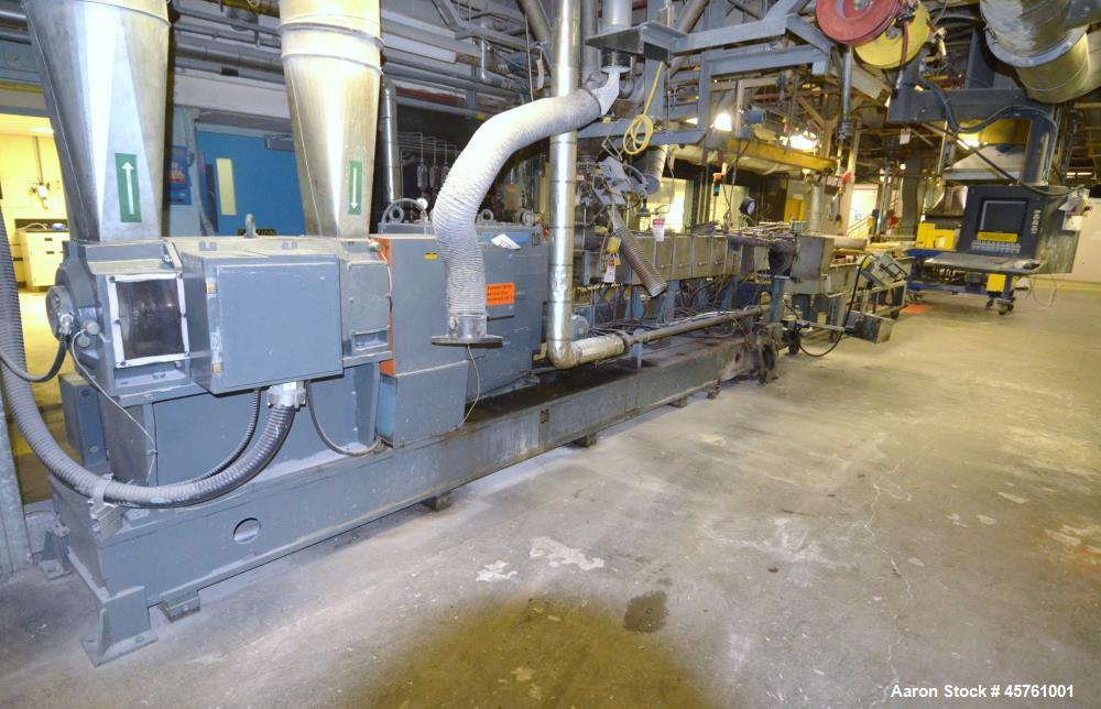 Used Werner & Pfleiderer Twin Screw Pelletizing Line