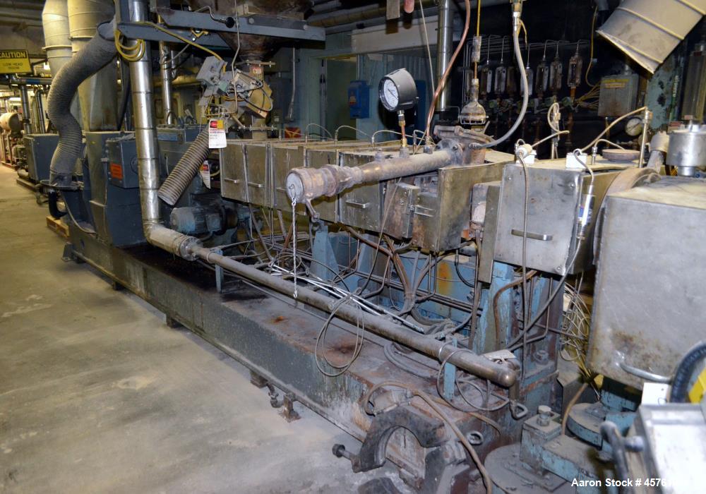 Used Werner & Pfleiderer Twin Screw Pelletizing Line