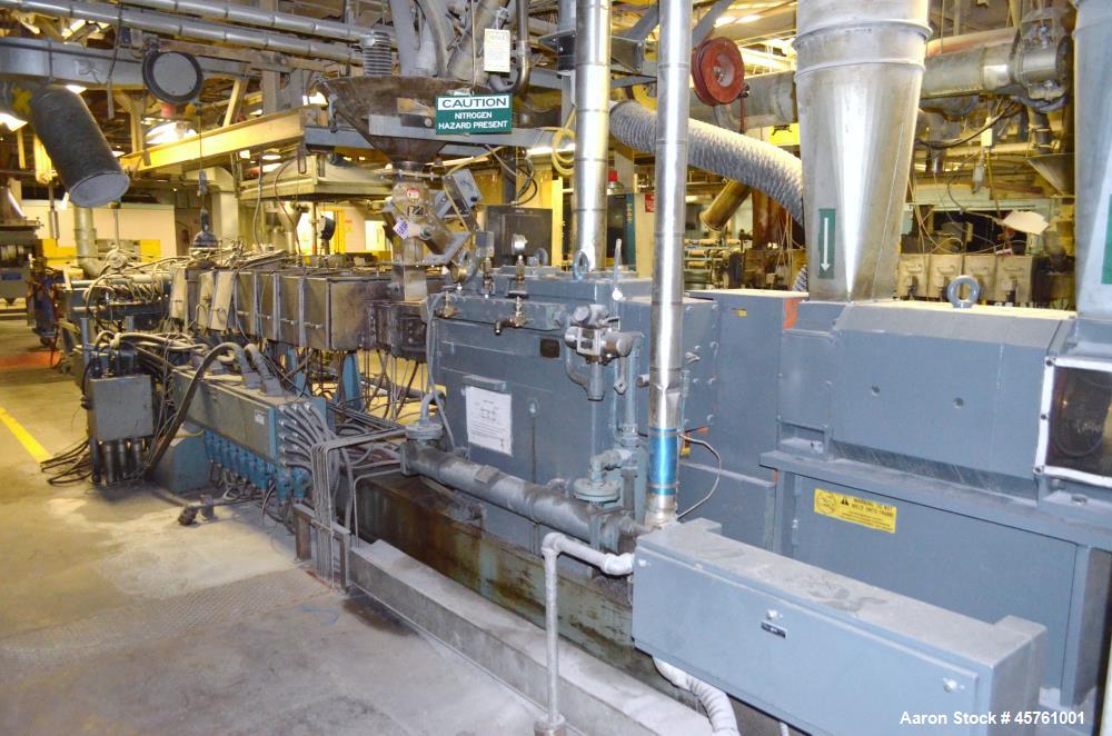 Used Werner & Pfleiderer Twin Screw Pelletizing Line