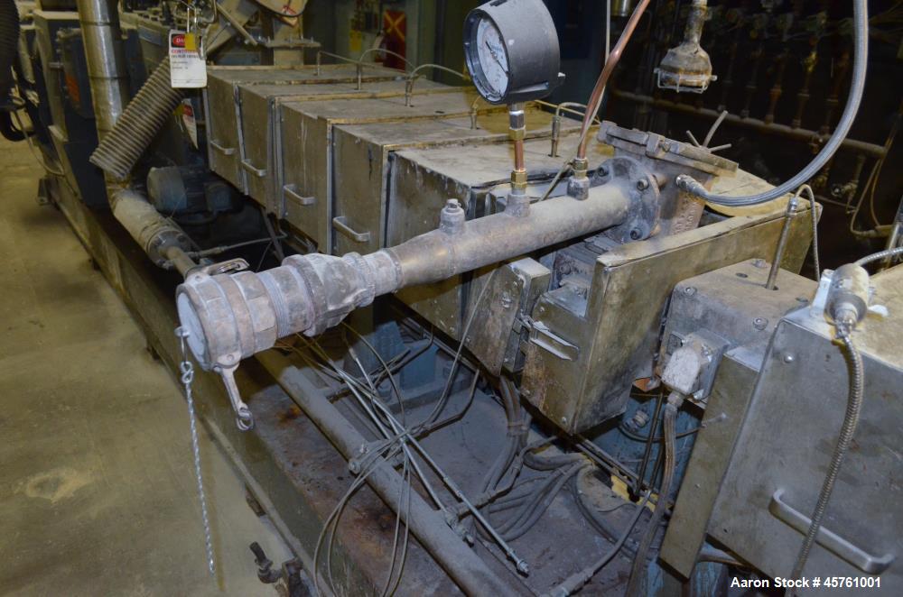 Used Werner & Pfleiderer Twin Screw Pelletizing Line