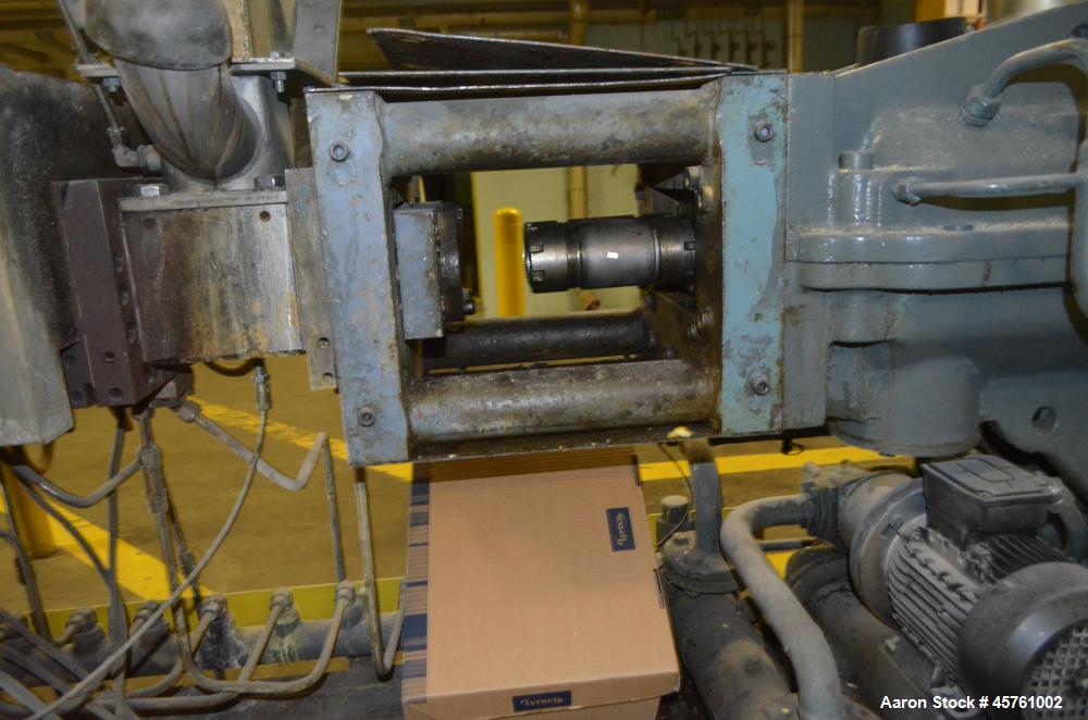 Used (1) ZSK-83 R240R 83mm Co-Rotating twin screw extruder, approximate 40 to 1 L/D ratio, serial# 218971, works# 507860-861, built 1985. (10) Barrel sections with (1) feed with hopper, (2) top vente...