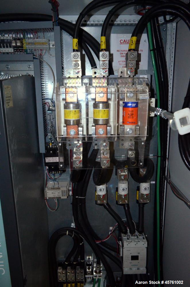 Used (1) ZSK-83 R240R 83mm Co-Rotating twin screw extruder, approximate 40 to 1 L/D ratio, serial# 218971, works# 507860-861, built 1985. (10) Barrel sections with (1) feed with hopper, (2) top vente...