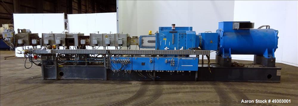 Used Werner & Pfleiderer Twin Screw Pelletizing Line, ZSK 92mm Mega Plus.
