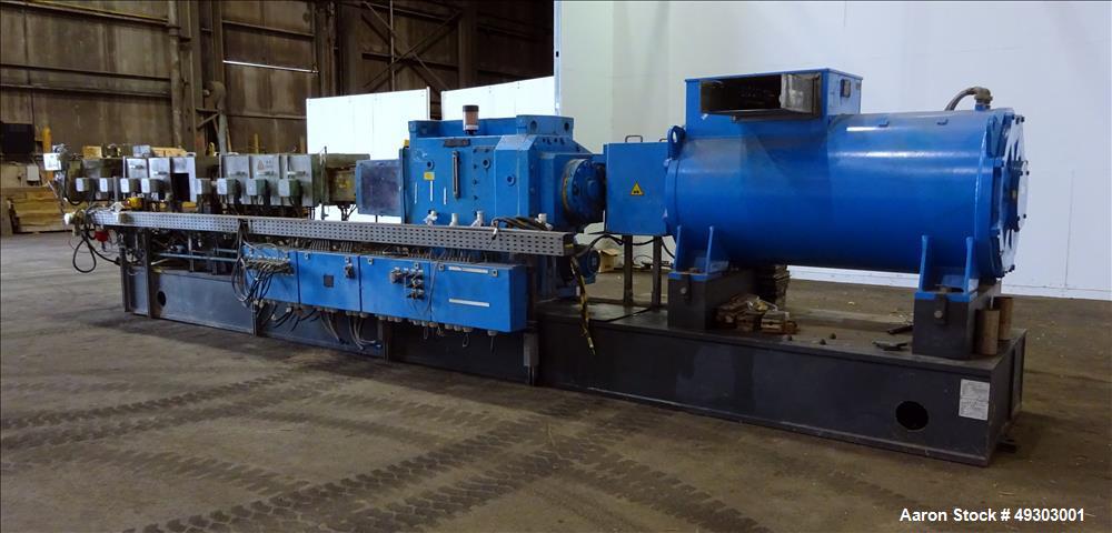 Used Werner & Pfleiderer Twin Screw Pelletizing Line, ZSK 92mm Mega Plus.
