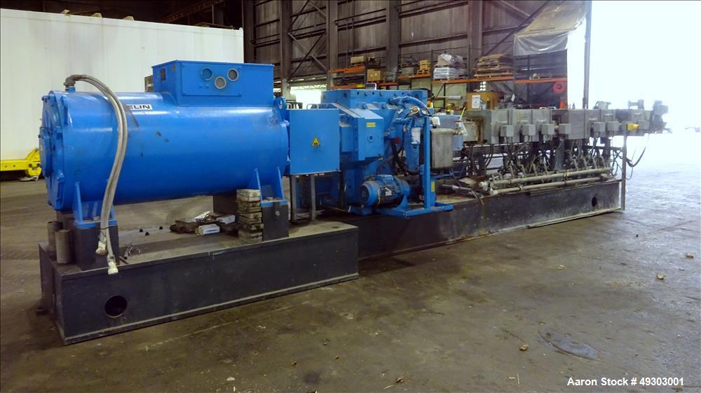 Used- Werner & Pfleiderer Twin Screw Pelletizing Line, ZSK 92mm Mega Plus.