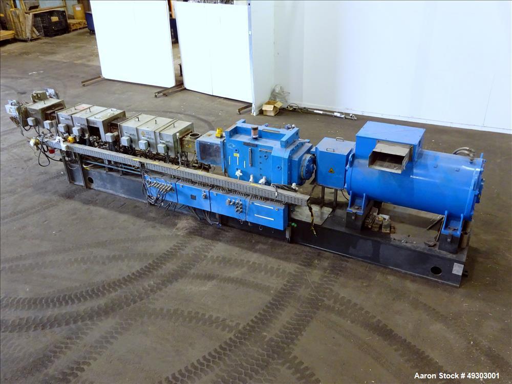 Used- Werner & Pfleiderer Twin Screw Pelletizing Line, ZSK 92mm Mega Plus.