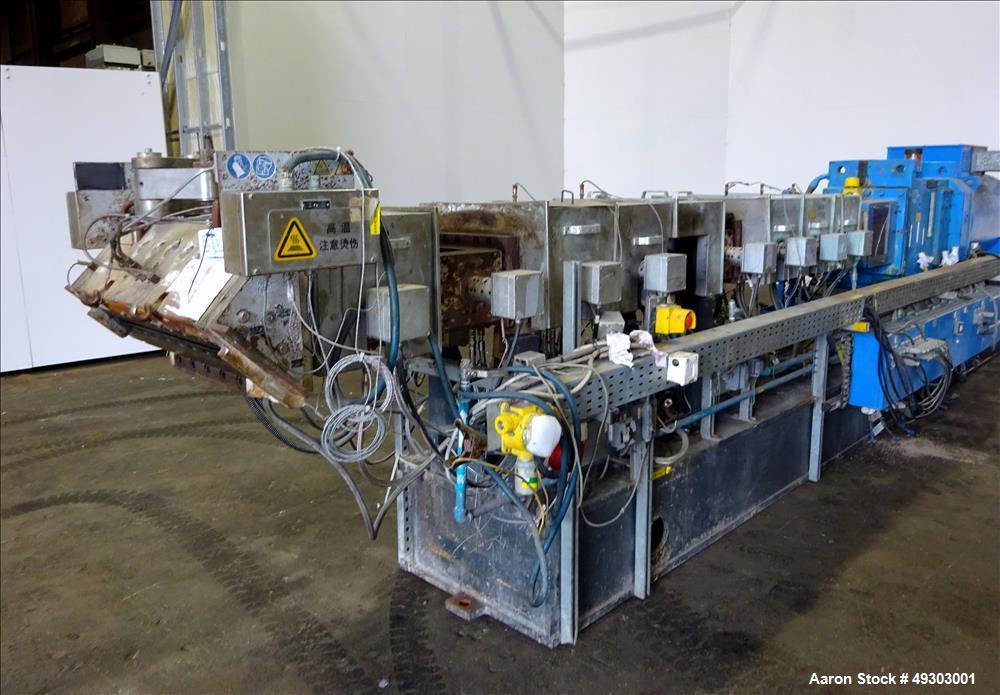 Used Werner & Pfleiderer Twin Screw Pelletizing Line, ZSK 92mm Mega Plus.