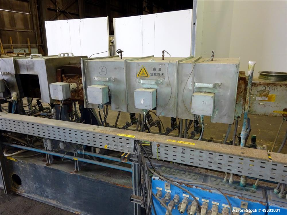 Used Werner & Pfleiderer Twin Screw Pelletizing Line, ZSK 92mm Mega Plus.