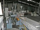 Used-Alphatec AD-S 75.36 ST Twin Screw Compounding Line, maximum throughput 1320 lbs/hour (600 kg/hour).(1) Co-rotating extr...