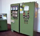 Used Twin Screw Pelletizing Line Consisting Of: (1) Berstorff 40mm twin screw extruder, model ZE40/40A, serial# EO6313/58. Co-Rotating Screw Design. Approximate 40 to 1 L/D ratio. 8 barrel sections, ...