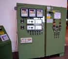 Used Twin Screw Pelletizing Line Consisting Of: (1) Berstorff 40mm twin screw extruder, model ZE40/40A, serial# EO6313/58. Co-Rotating Screw Design. Approximate 40 to 1 L/D ratio. 8 barrel sections, ...