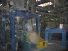 USED: Comac extrusion line. (1) Feeding system Matcon or Anag containers, servo lift Matcon (hydraulic lifting and positioning system), with 55 gallon (210 liter) Matcon buffer, screw feeder. (1) Com...