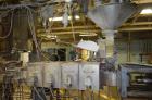 Used (1) ZSK-83 R240R 83mm Co-Rotating twin screw extruder, approximate 40 to 1 L/D ratio, serial# 218971, works# 507860-861, built 1985. (10) Barrel sections with (1) feed with hopper, (2) top vente...