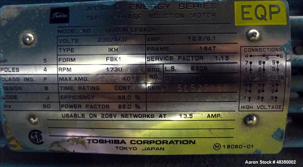 Used Conair Jetro Pelletizer, Model 206