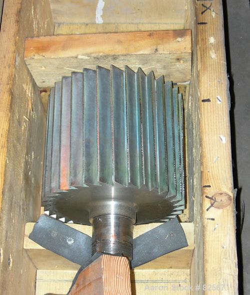 USED: Conair pelletizer, model 206. Approx 8" diameter x 6" wide 32 blade helical rotor. (1) Rubber and (1) metal pull roll. Hydraulically driven by a 10 hp, 3/60/460 volt power pack. Unit mounted on...
