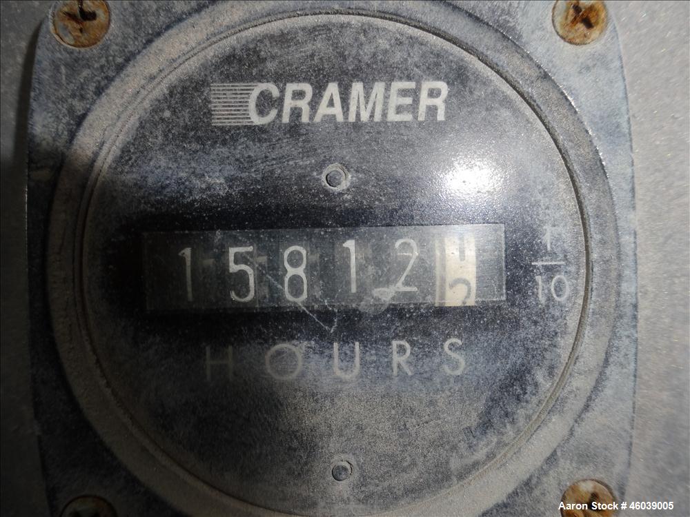 Used Conair Jetro Pelletizer, Model 208. Approximate 8" wide x 6" diameter 48 blade helical rotor. (1) Rubber, (1) metal pneumatically adjustable pull rolls. Driven by a 10hp, 500 volt, 1750 rpm DC m...