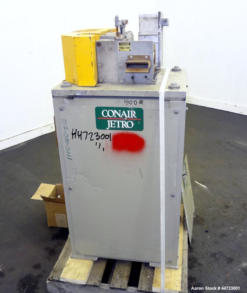 Used- Conair Pelletizer, Model 304. Approximately 4" wide 20 blade rotor, (1) rubber, (1) metal pull roll.  Driven by a 2 hp...