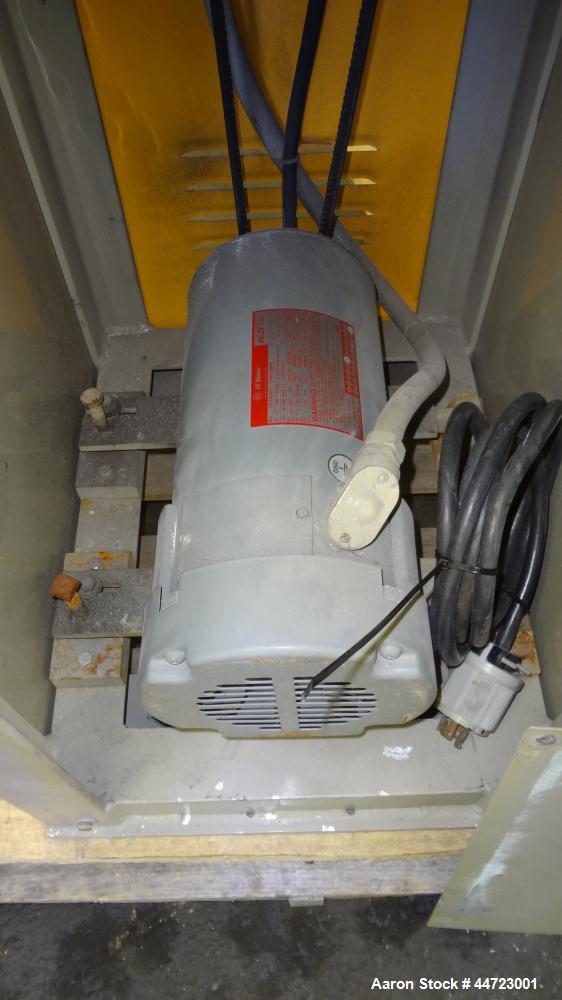 Used Conair Pelletizer, Model 304. Approximately 4" wide 20 blade rotor, (1) rubber, (1) metal pull roll.  Driven by a 2 hp, 180 volt, 1750/2050 rpm DC motor. Includes a CMC speed controller.  Unit m...