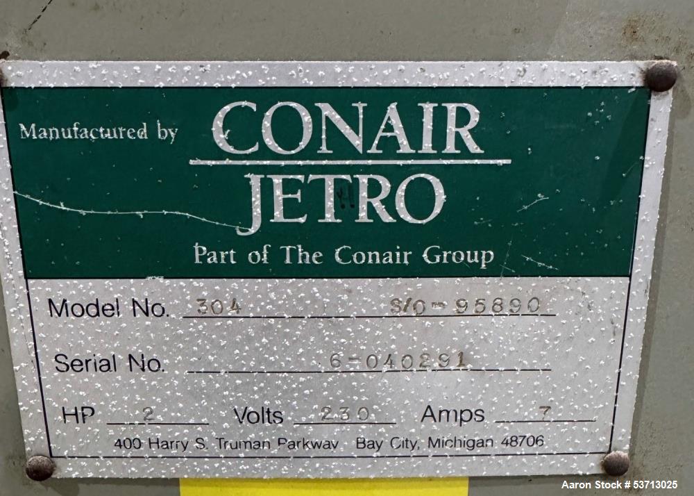 Used Conair / Jetro Strand Pelletizer Model 304 – 6" Rotor, 2 HP Motor, 600 lb/hr