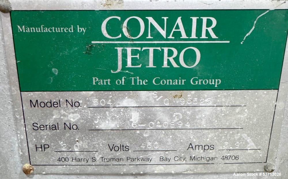 Industrial Used Strand Pelletizer – Conair Jetro Model 304, 3.5" Feed Opening