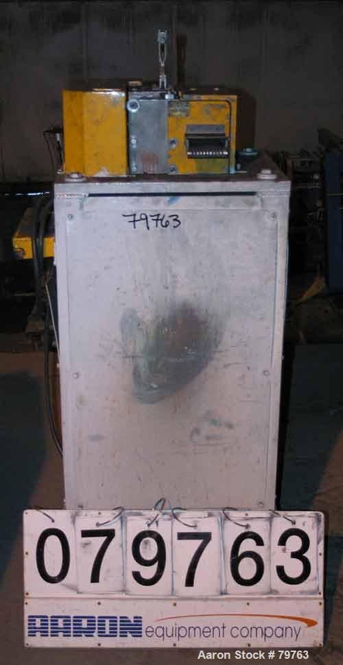 USED: Conair pelletizer, model 304. Approx 6" diameter x 4" wide20 blade helical rotor, rubber and metal pull rolls. Driven by a 2 hpmotor. Unit mounted on casters.