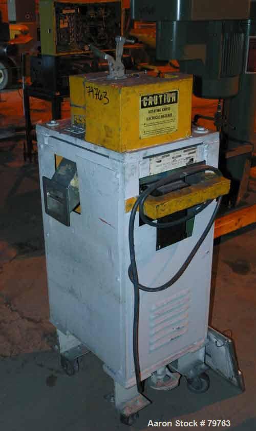 USED: Conair pelletizer, model 304. Approx 6" diameter x 4" wide20 blade helical rotor, rubber and metal pull rolls. Driven by a 2 hpmotor. Unit mounted on casters.