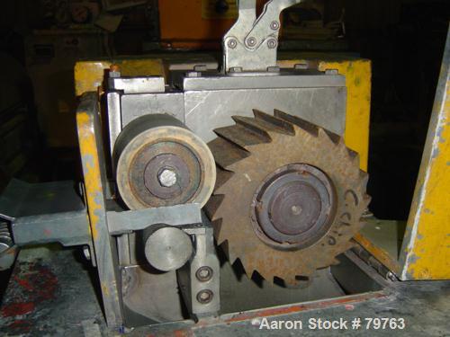 USED: Conair pelletizer, model 304. Approx 6" diameter x 4" wide20 blade helical rotor, rubber and metal pull rolls. Driven by a 2 hpmotor. Unit mounted on casters.