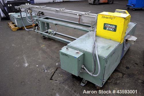 Used Conair Jetro Pelletizing System consisting of: (1) Conair Jetro Pelletizer, model 206WS. Approximately 6-1/2” wide x 7-1/2” diameter 48 blade helical rotor, (1) rubber, (1) metal pull roll, driv...
