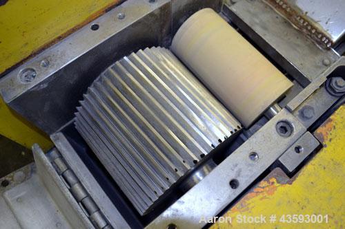 Used Conair Jetro Pelletizing System consisting of: (1) Conair Jetro Pelletizer, model 206WS. Approximately 6-1/2” wide x 7-1/2” diameter 48 blade helical rotor, (1) rubber, (1) metal pull roll, driv...