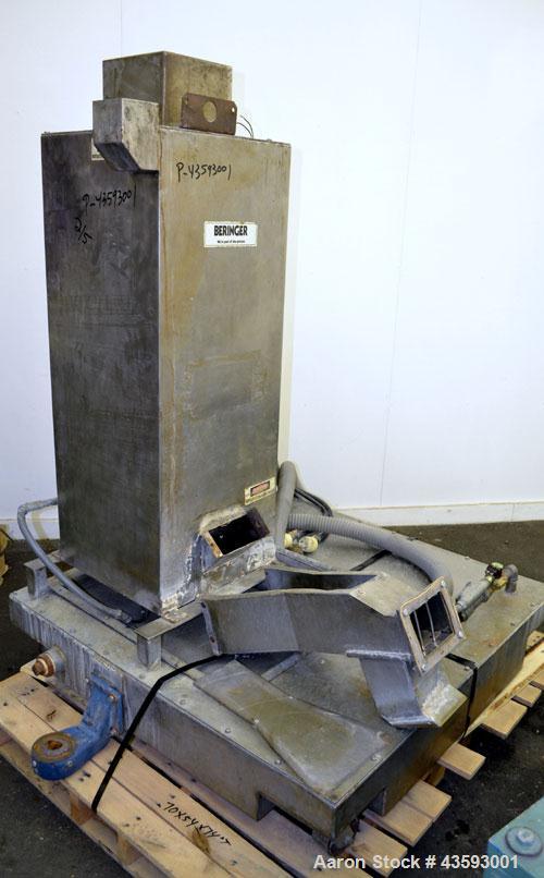 Used Conair Jetro Pelletizing System consisting of: (1) Conair Jetro Pelletizer, model 206WS. Approximately 6-1/2” wide x 7-1/2” diameter 48 blade helical rotor, (1) rubber, (1) metal pull roll, driv...