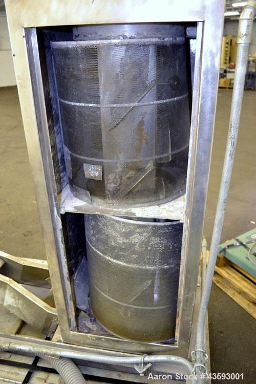Used Conair Jetro Pelletizing System consisting of: (1) Conair Jetro Pelletizer, model 206WS. Approximately 6-1/2” wide x 7-1/2” diameter 48 blade helical rotor, (1) rubber, (1) metal pull roll, driv...