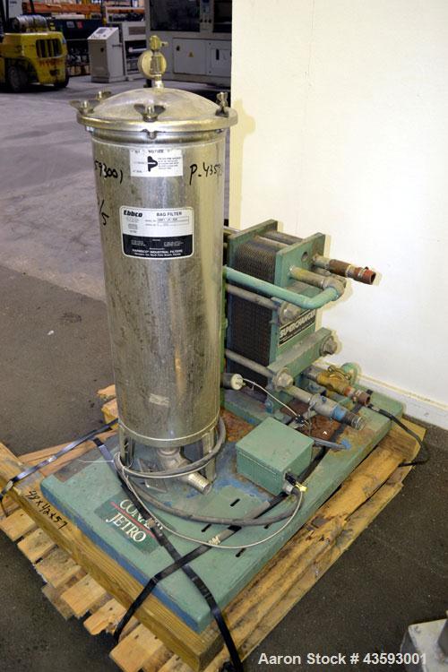 Used Conair Jetro Pelletizing System consisting of: (1) Conair Jetro Pelletizer, model 206WS. Approximately 6-1/2” wide x 7-1/2” diameter 48 blade helical rotor, (1) rubber, (1) metal pull roll, driv...