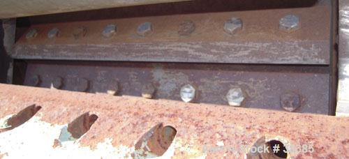 Used Cumberland 14" Strand Type Pelletizer, Size 14. 12 bolt on knife rotor. Rotor and pull rolls are driven by an approximate 15 hp vari-speed motor. Manual top pull roll. Mounted on a frame with ca...