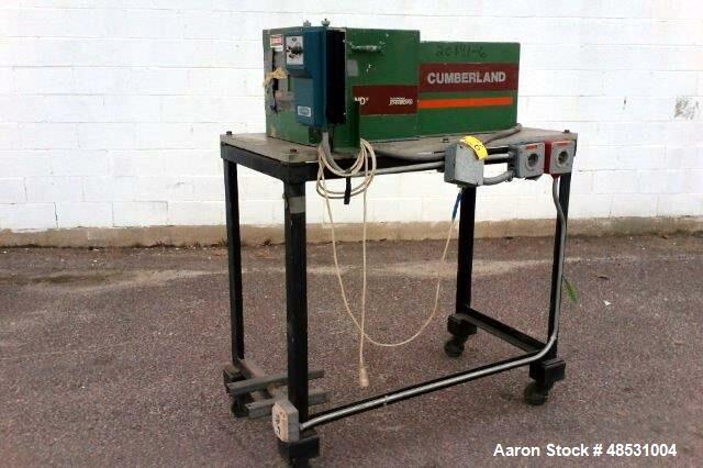 Used Cumberland 4" Quietizer Pelletizer. (12) Bolt on knife rotor. Serial# 89000-83009, built 1983.