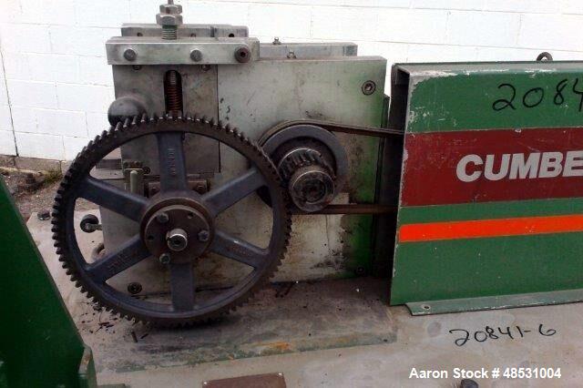 Used Cumberland 4" Quietizer Pelletizer. (12) Bolt on knife rotor. Serial# 89000-83009, built 1983.