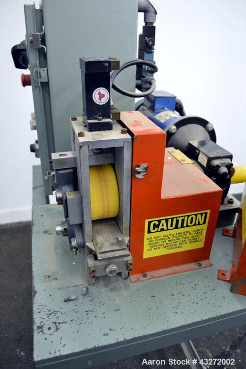 Used Killion 2" Pelletizer, Carbon Steel. 4" Diameter x 2" wide 18 fixed blade rotor. (1) Metal, (1) rubber pull roll. Driven by a 1hp, 180 volt, 1750 rpm DC gear motor, ratio 5 to 1. Includes a cont...