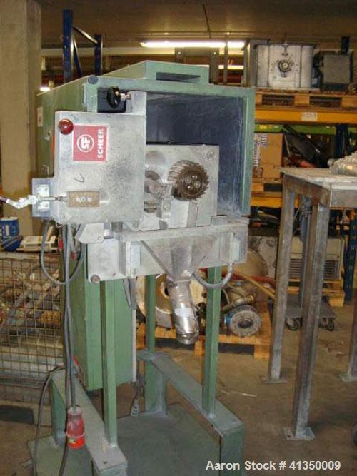 Used Scheer pelletizer, type SGS-50 incl. control – on wheels