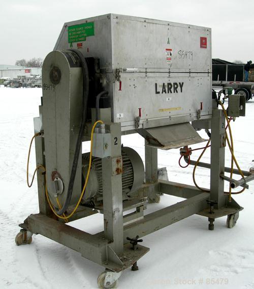 Used S. F. Scheer Strand Pelletizer, Model SGS600. 24" wide x approximately 8" diameter fixed knife rotor. (1) Rubber, (1) metal pull roll. Strand rating 150 at 1/8", speed 65-260 feet per minute. So...
