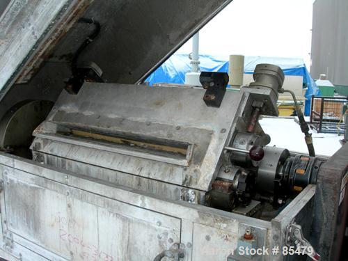 Used S. F. Scheer Strand Pelletizer, Model SGS600. 24" wide x approximately 8" diameter fixed knife rotor. (1) Rubber, (1) metal pull roll. Strand rating 150 at 1/8", speed 65-260 feet per minute. So...