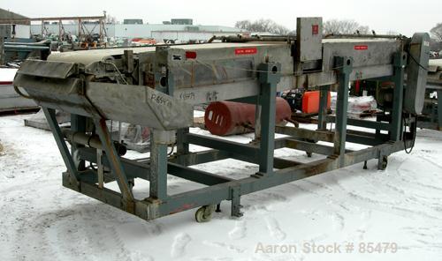 Used S. F. Scheer Strand Pelletizer, Model SGS600. 24" wide x approximately 8" diameter fixed knife rotor. (1) Rubber, (1) metal pull roll. Strand rating 150 at 1/8", speed 65-260 feet per minute. So...
