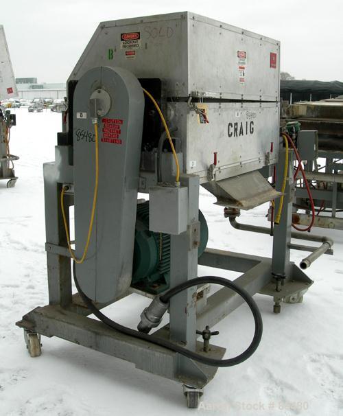 Used S. F. Scheer Strand Pelletizer, Model SGS600. 24" wide x approximately 8" diameter fixed knife rotor. (1) Rubber, (1) metal pull roll. Strand rating 150 at 1/8", speed 65-260 feet per minute. So...