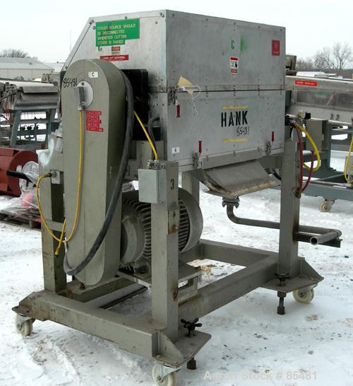 Used S. F. Scheer Strand Pelletizer, Model SGS600. 24" wide x approximately 8" diameter fixed knife rotor. (1) Rubber, (1) metal pull roll. Strand rating 150 at 1/8", speed 65-260 feet per minute. So...