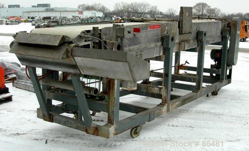 Used S. F. Scheer Strand Pelletizer, Model SGS600. 24" wide x approximately 8" diameter fixed knife rotor. (1) Rubber, (1) metal pull roll. Strand rating 150 at 1/8", speed 65-260 feet per minute. So...