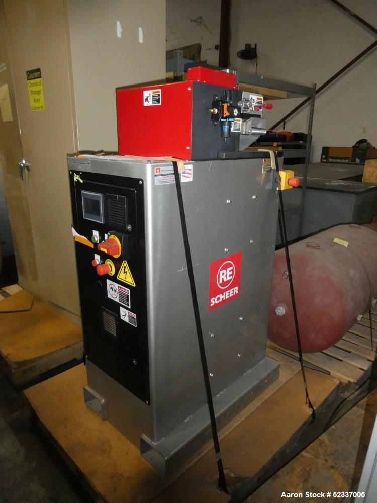 Used-Scheer Bullet 64 Strand Dry Cut Pelletizer. 4" x 6" rotor, 800RPM, feed width 3-3/4", 2 hp, up to 15 strands (1/8" or 3...