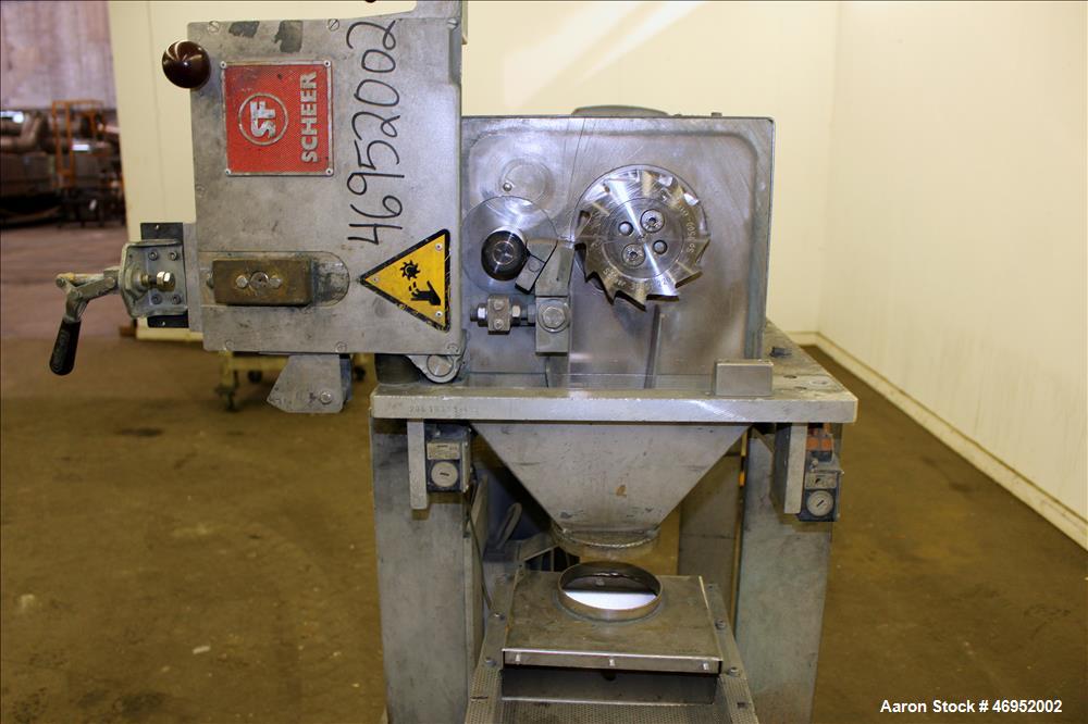 Used C. F. Scheer Pelletizer, Model SGS 50-E.
