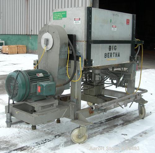 Used- S. F. Scheer Strand Pelletizer, Model SGS600. 24" wide x approximately 8" diameter fixed knife rotor. (1) Rubber, (1) ...