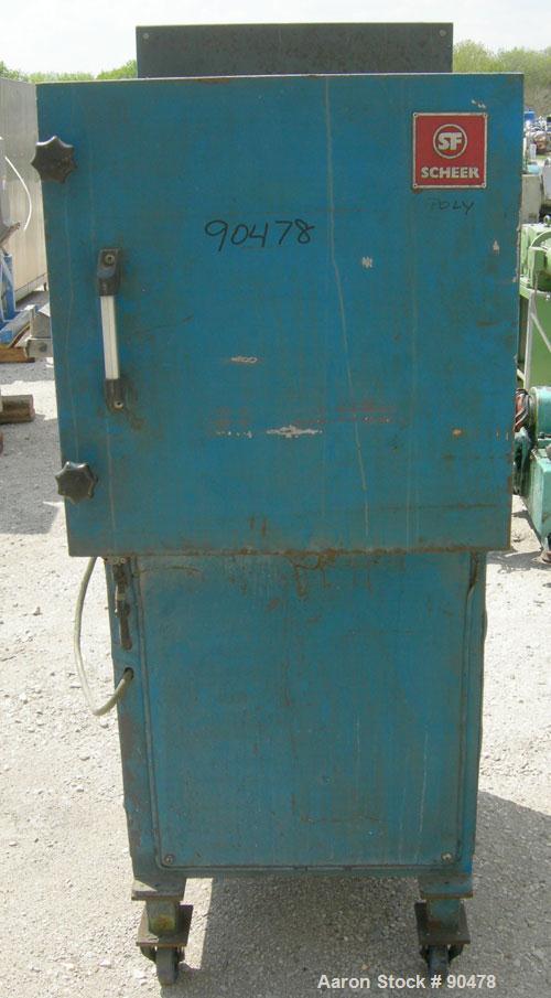 Used- C.F. Scheer Strand Pelletizer, Model SGS 100-EL. Approximately 8" diameter x 4" wide 32 blade helical rotor. (1) Rubbe...