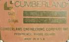 Used Cumberland 6 Pelletizer. 6 5/8
