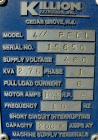 USED: Killion strand pelletizer, model 4